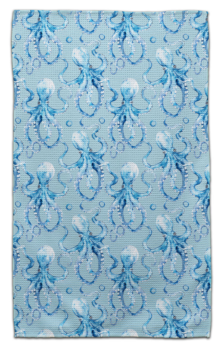 Blue Octopuses Eco-Friendly Towel