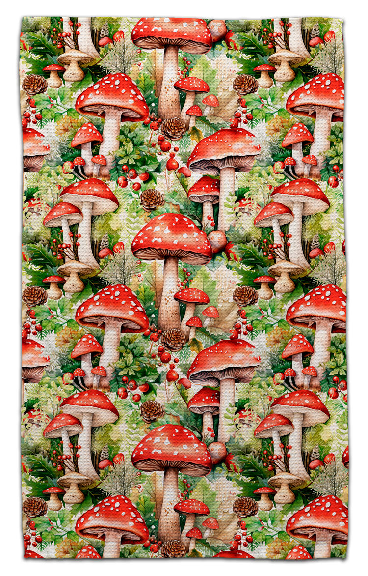 Red Mushrooms Eco-Friendly Towel